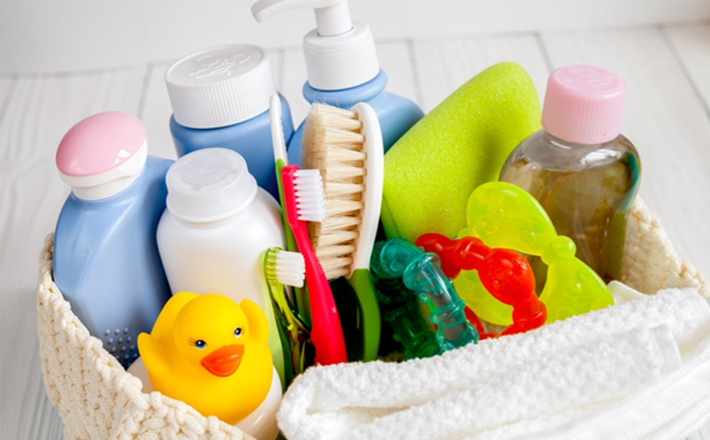 Plastic Bottles in basket