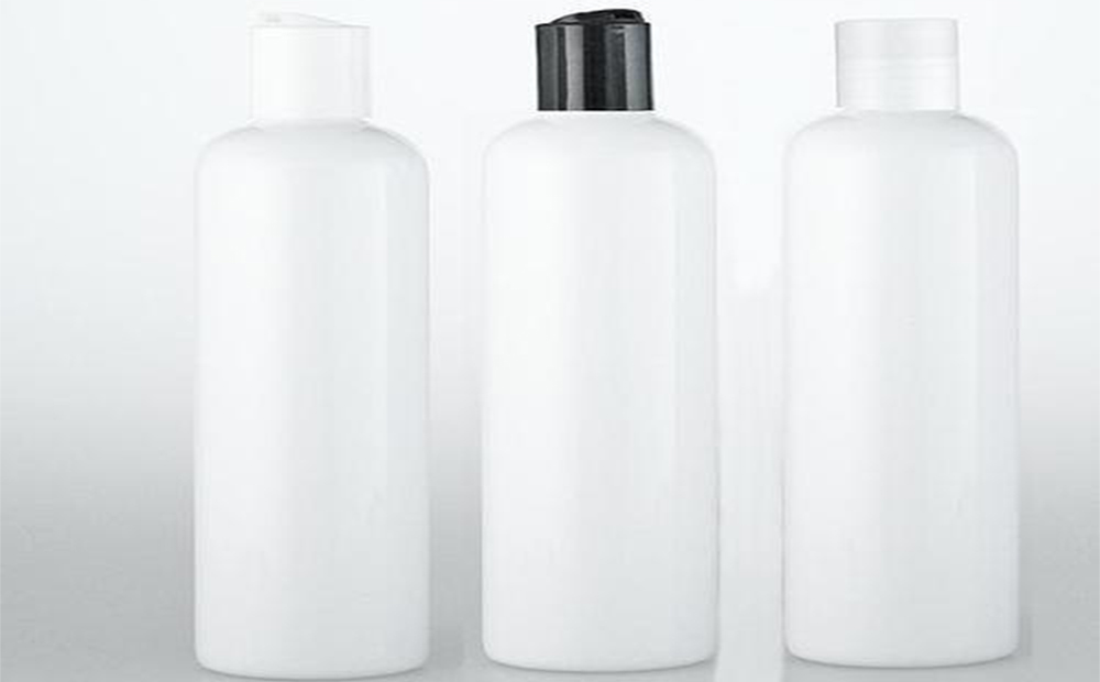 3 HDPE Bottles with white color