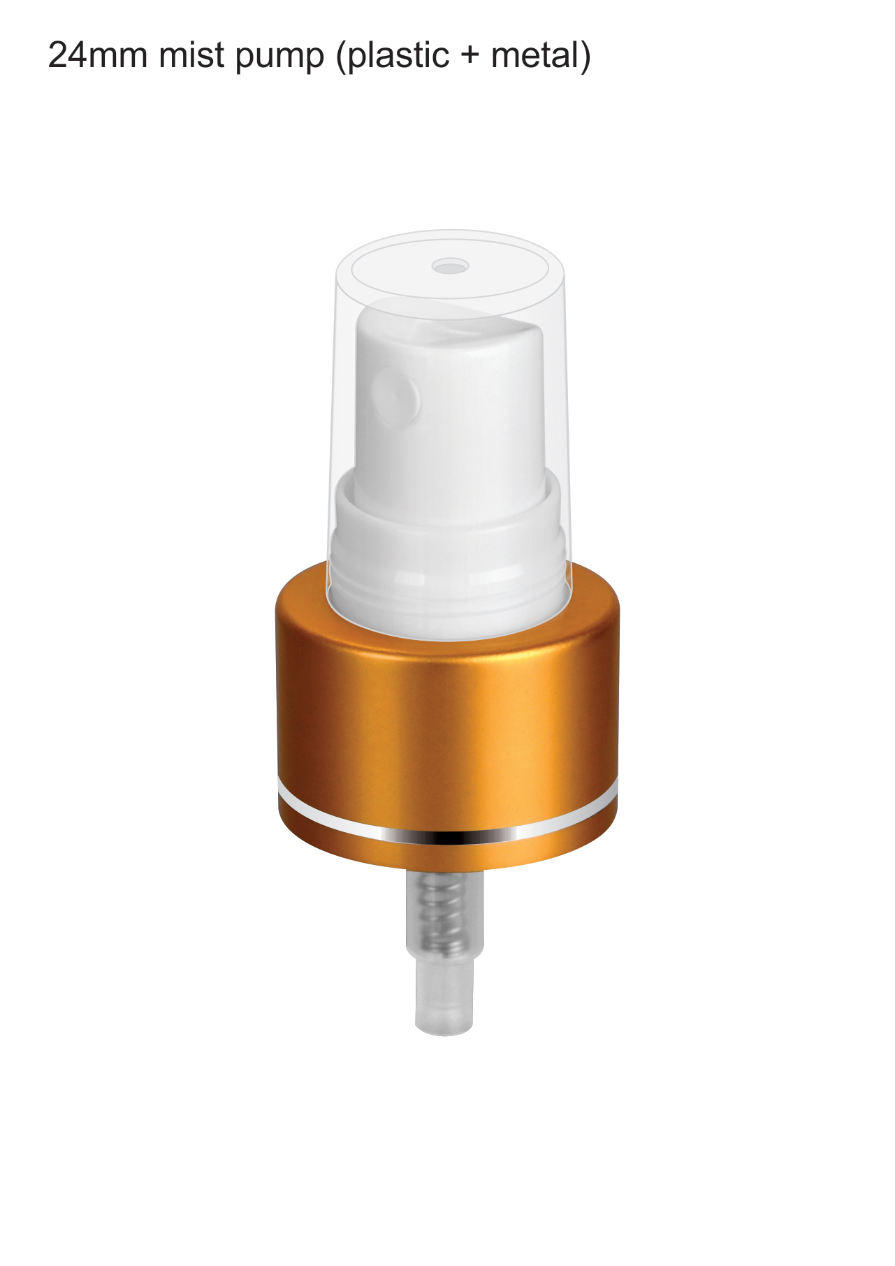 24mm mist pump(plastic + metal)