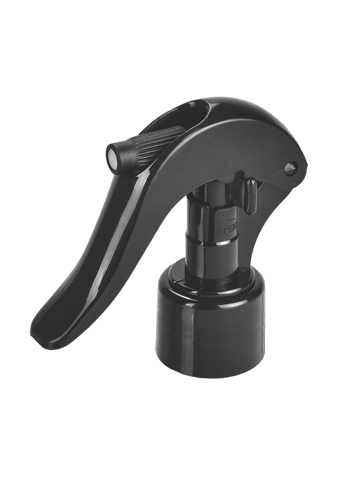 Mini trigger pump in black color